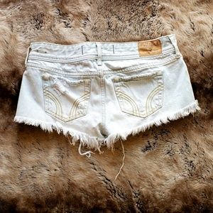 Hollister Low Rise Distressed Shorts